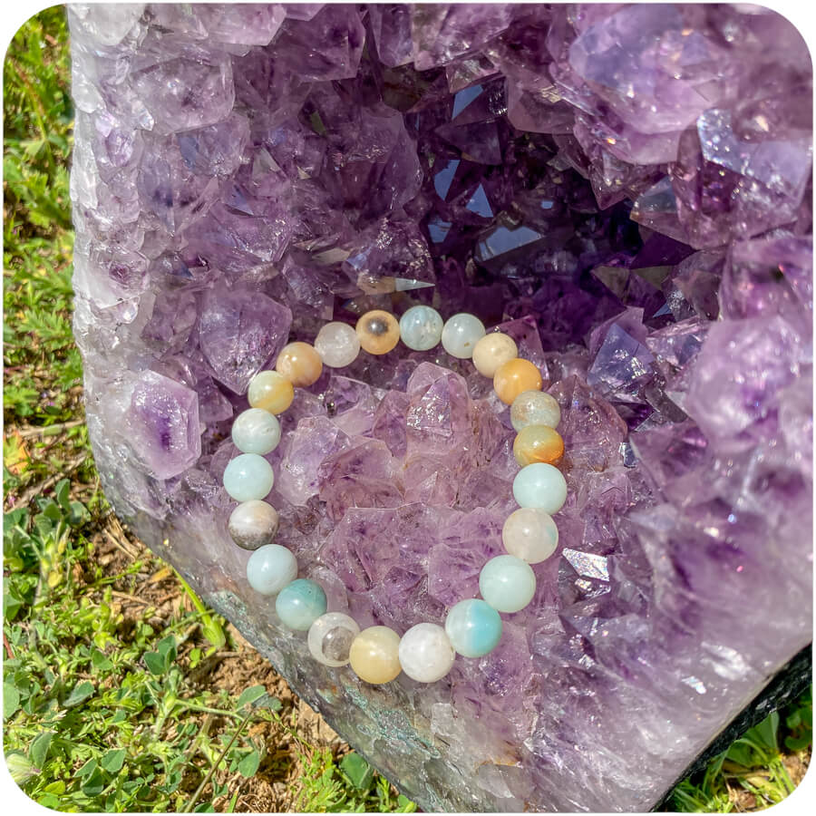 Гривна Бразилски Амазонит за Самочувствие и Вътрешно Спокойствие - Image 3